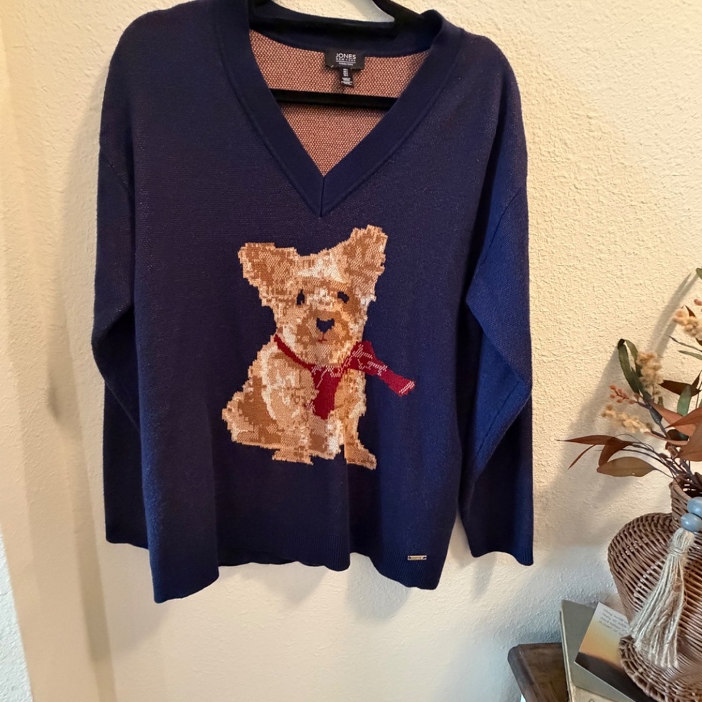 Yorkshire Terrier Dog Knit Sweater, Large, Jones New York - Picture 7 of 7